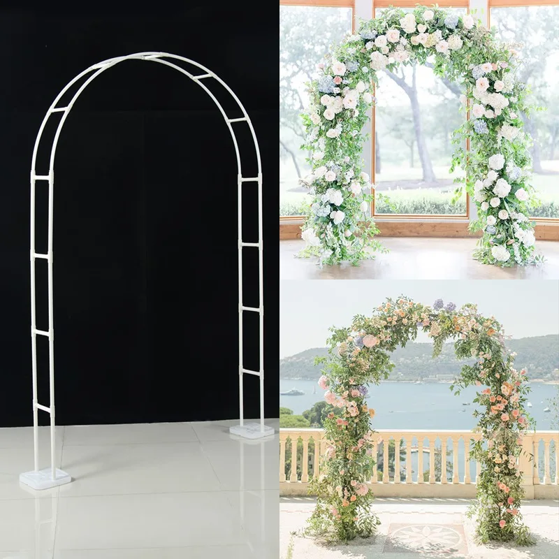 PVC Wedding Arch Flower Frame Stand Balloon Arch Support Outdoor Lawn Decor Wedding Party Supplies Baby Shower Birthday Backdrop