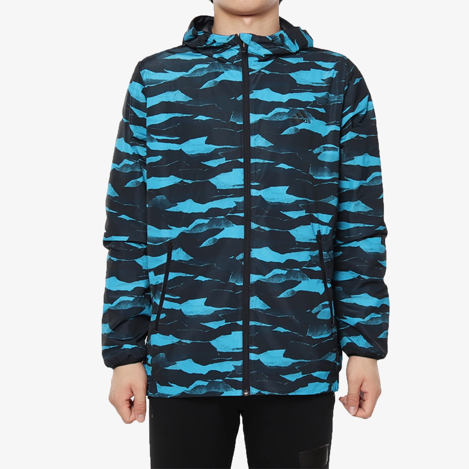 

Мужская спортивная куртка Adidas Authentic с капюшоном и принтом DW4656