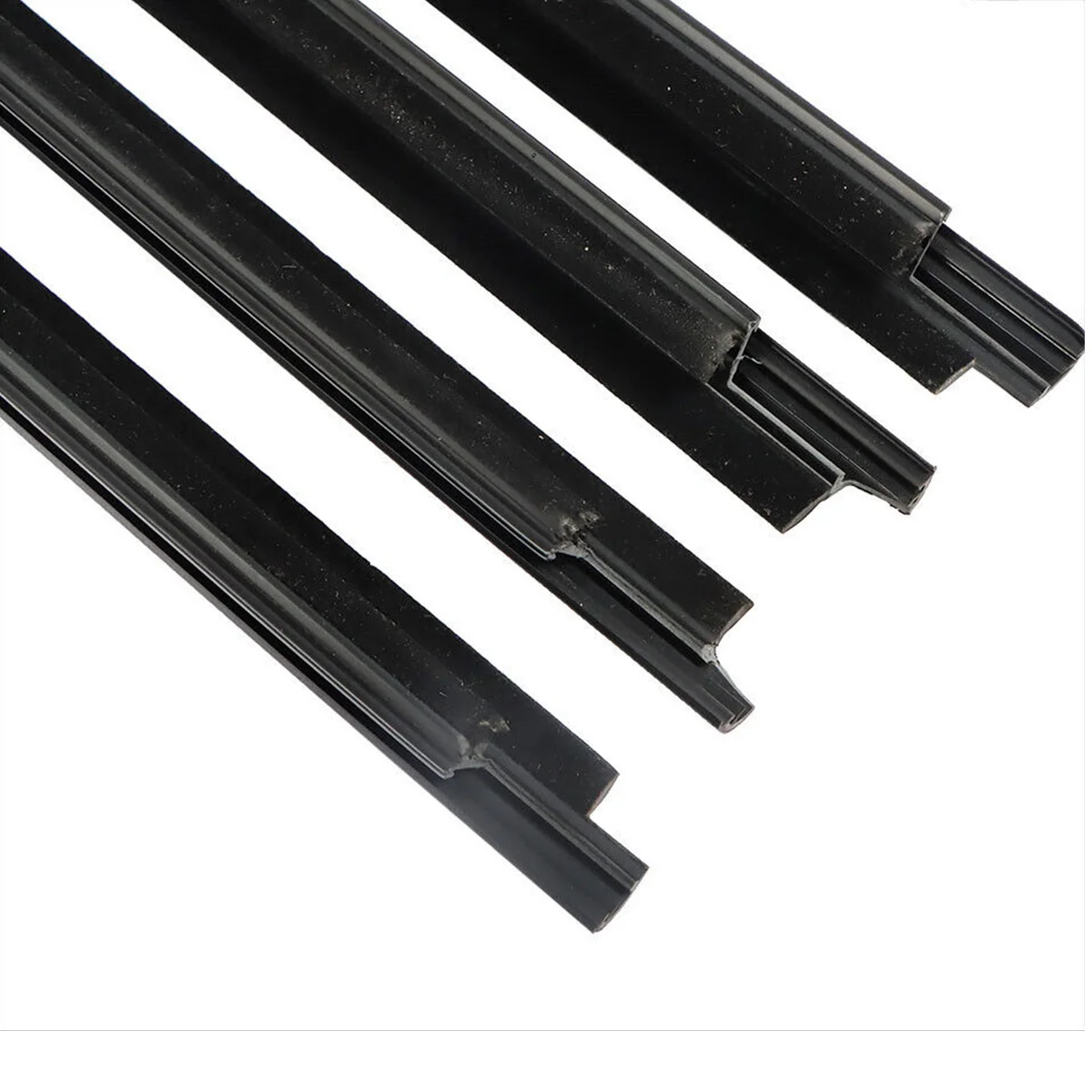 4PCS Car Outer Windows Rubber Weatherstrip For Toyota Sequoia 2008-2016 Waterproof Pressure Strip Sealing Strip Accessories