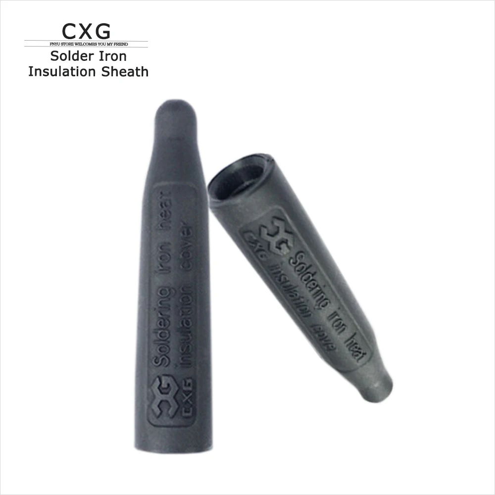 Cxg-silicone Solda Isolamento Bainha Resistente a Altas Temperaturas Escaldar Resistente Elétrica de Solda Ferro Cabeça
