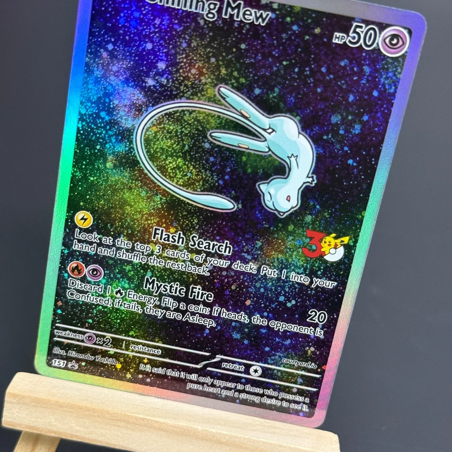 TCG English Shining Mew Shining Charizard Collectible Card Fans Self Made Foil Card