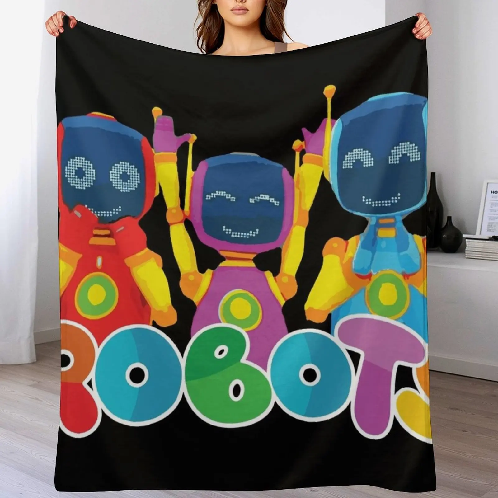 LEO the truck Robots Throw Blanket Decorative Throw Giant Sofa funny gift Blankets