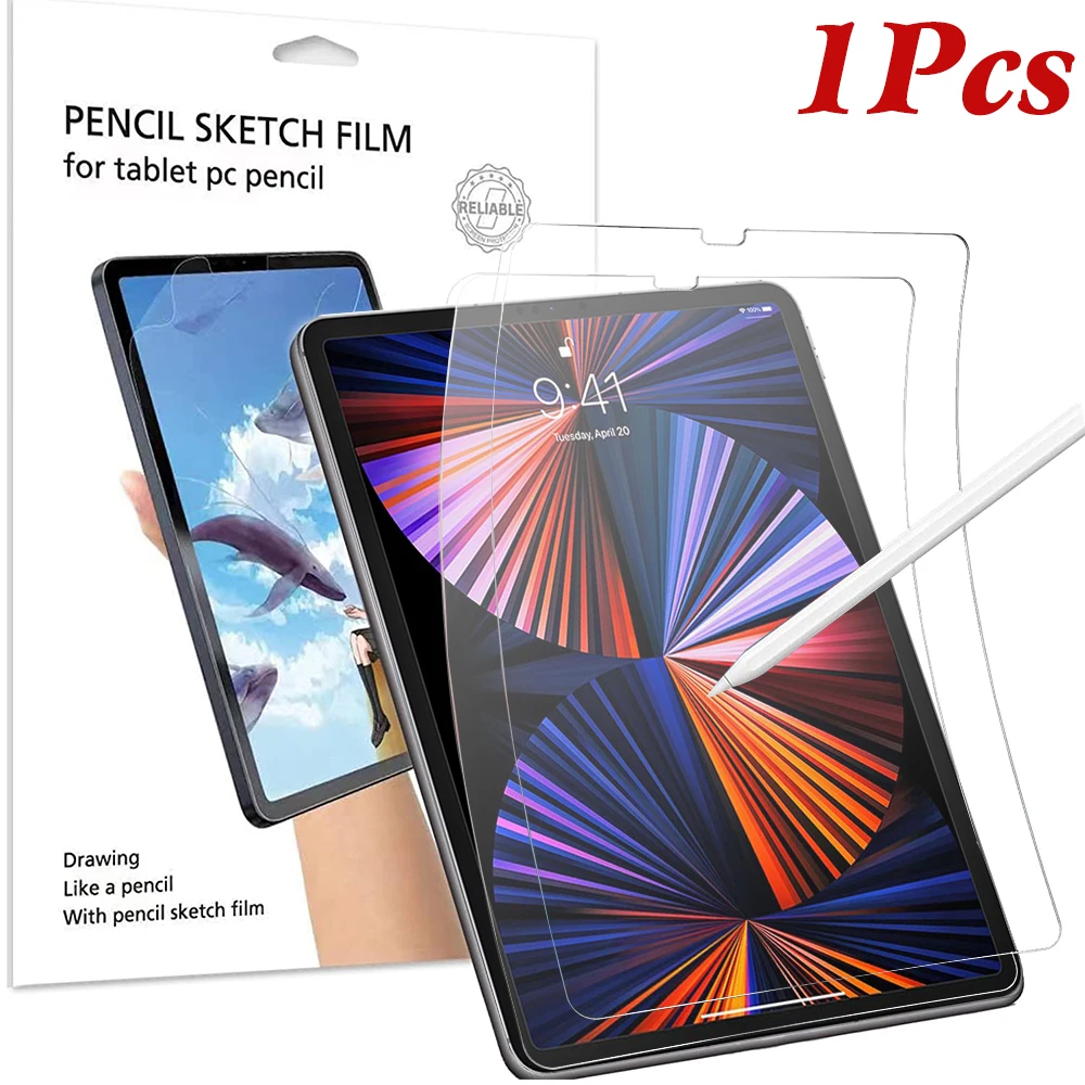 Matte Paper Like Screen Protector For iPad Pro 12.9 2021 5th Generation A2379 A2461 A2462 PET Painting Write Protective Film