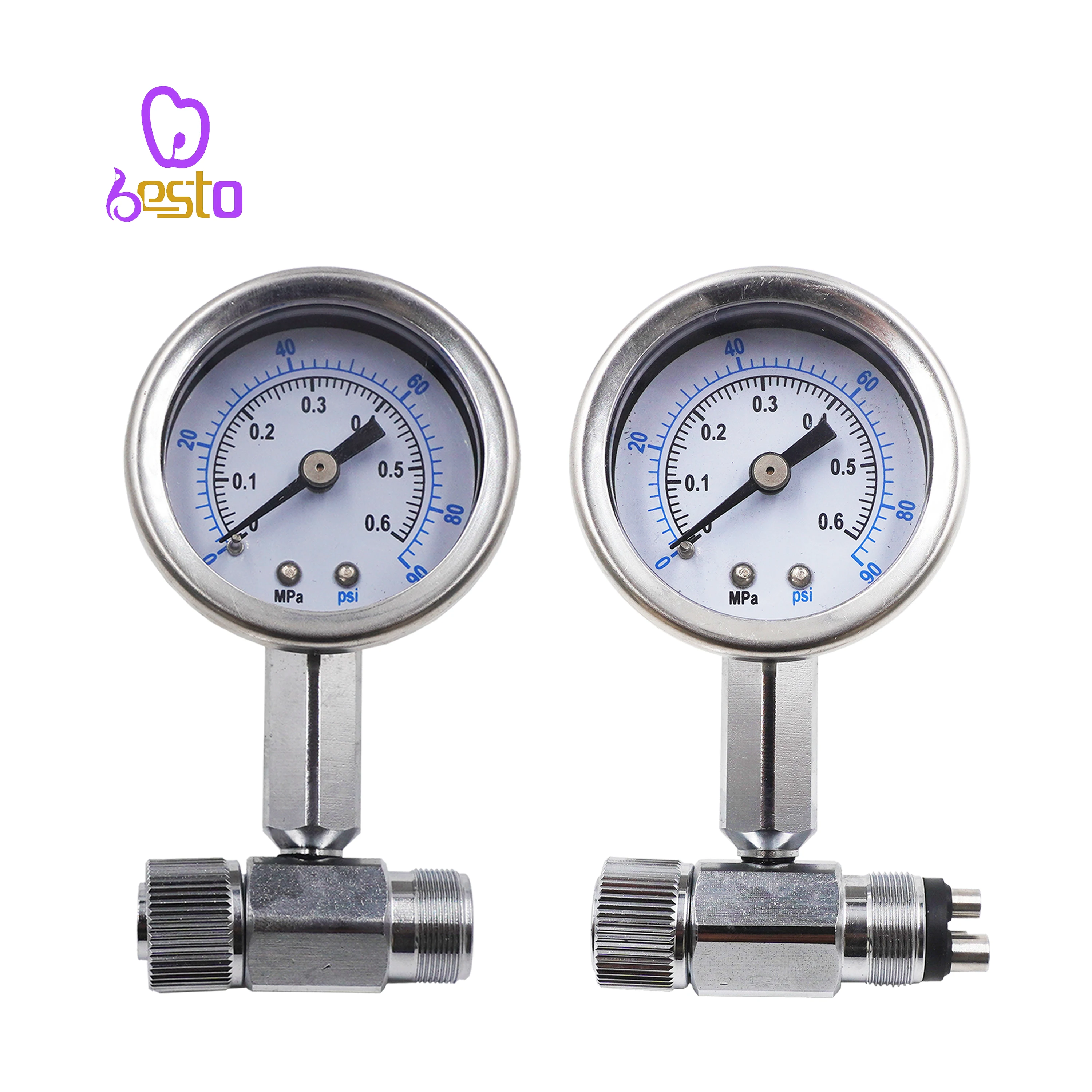 

Test Air Pressure den tal turbine Manometer For High And Low Speed Handpiece Pressure Gauge den tal Chair Unit Spare Parts