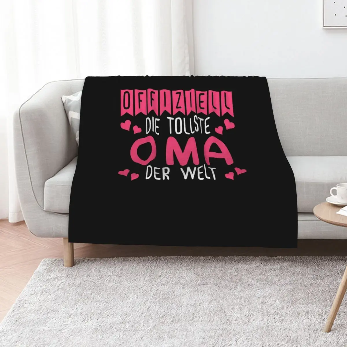 Offiziell die tollste Oma der welt Throw Blanket Thin decorative Soft Plaid Retros Thermals For Travel Tourist Blankets
