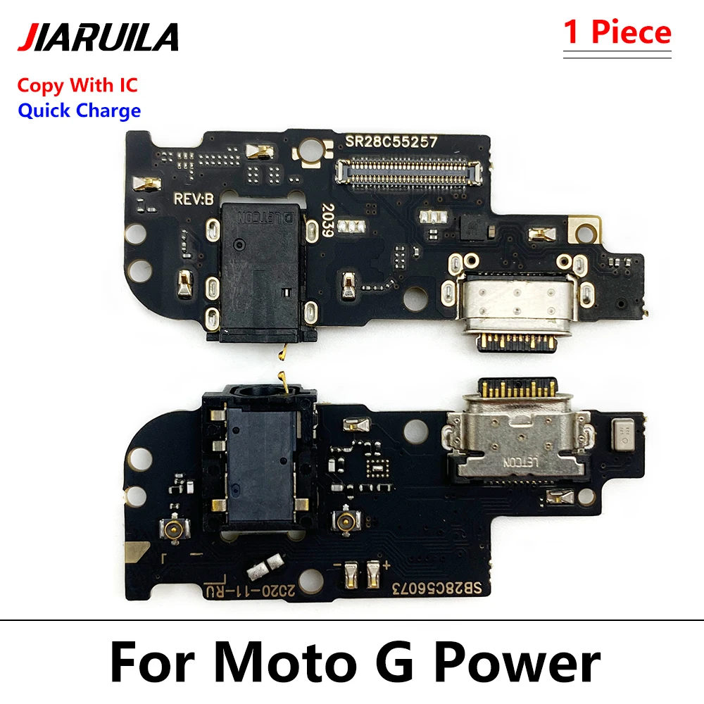 USB Charging Port Dock Charger Connector Board Flex Cable For Moto G Stylus Power Play Pure G 5G Plus 2020 2021 2022 2023 2024