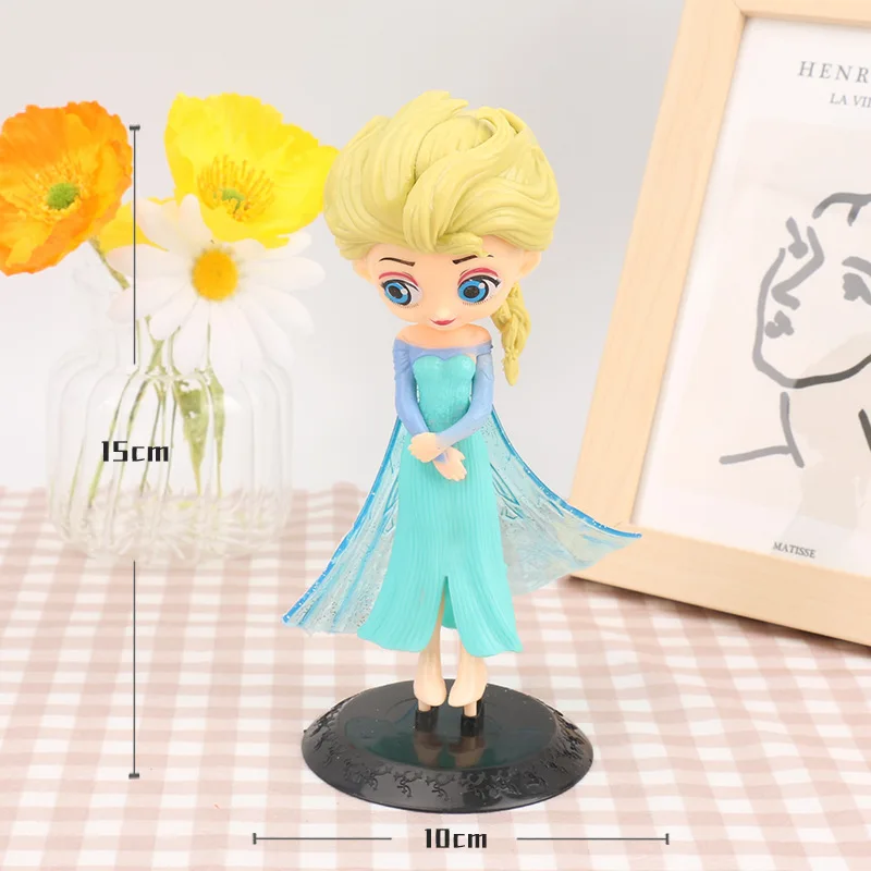 QPosket Characters Q Posket Elsa Anna PVC Action Figure Collectible Model Toy