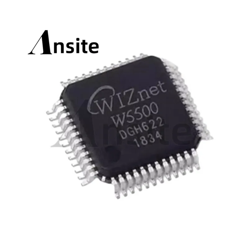 5 pieces per lot, 100% brand-new original W5500 surface-mount QFP-48 Ethernet hardware TCP/IP protocol stack