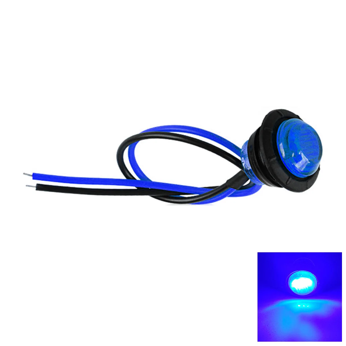 24V LED Light Truck Side Marker Easy Installation Weather Resistance PC Shell Housing Waterproof Truck Side Lights