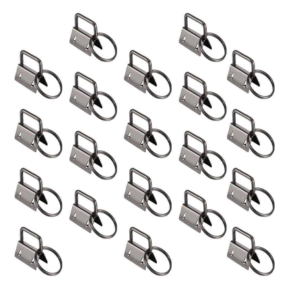 

40pcs Key Ring Fob Set Bag Strap Ends Clips Diy Handbag Accessories Jewelry Cord Ends Clasp Craft Lovers Tools Waistband Buckles