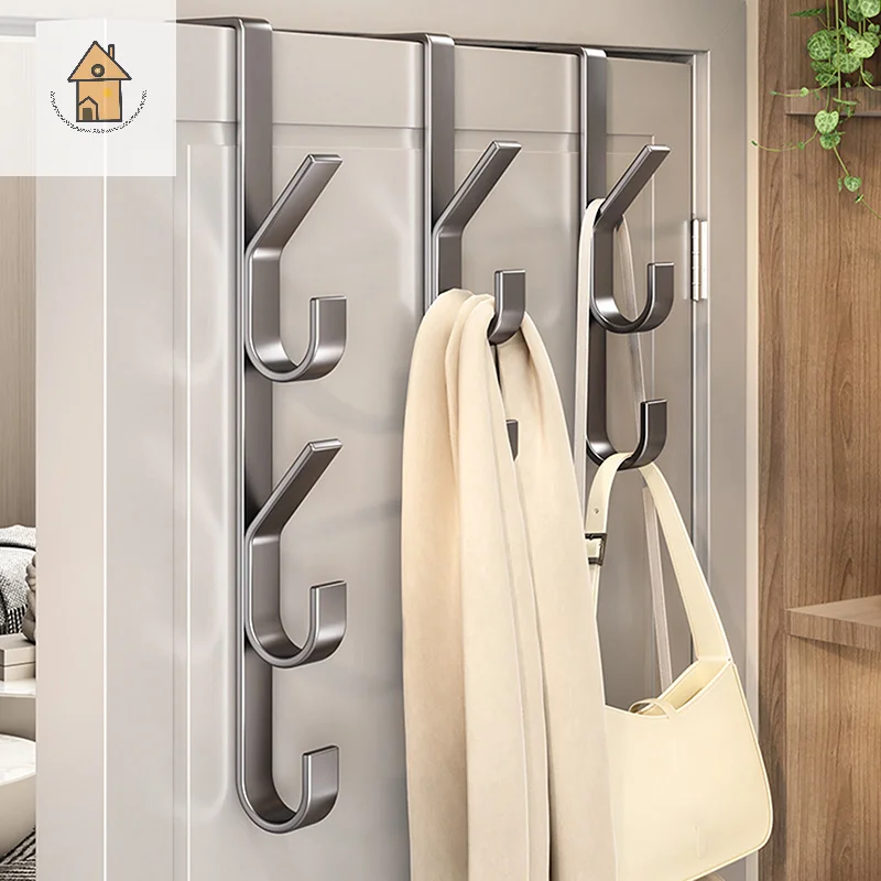 

Easy Installation Door Hook-Strong Metal Coat Rack, Suitable For Clothes, Hats And Bags-Space Saving Design, Suitable For Bedroo