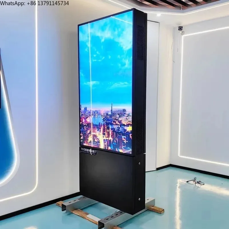 Waterproof  Outdoor Totem Ip66 55/75 Vertical/Landscape Touch 4k Kiosk Light Emitting Diode Digital Signage and Display