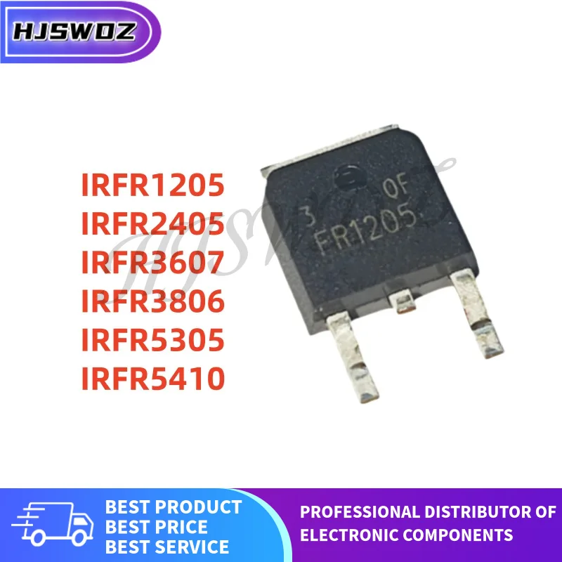 10 Pçs/lote IRFR3607 IRFR5305 IRFR5410 IRFR1205 IRFR2405 IRFR3806 FR3607 FR5305 FR5410 FR1205 FR2405 FR3806 TO-252 100% NOVO