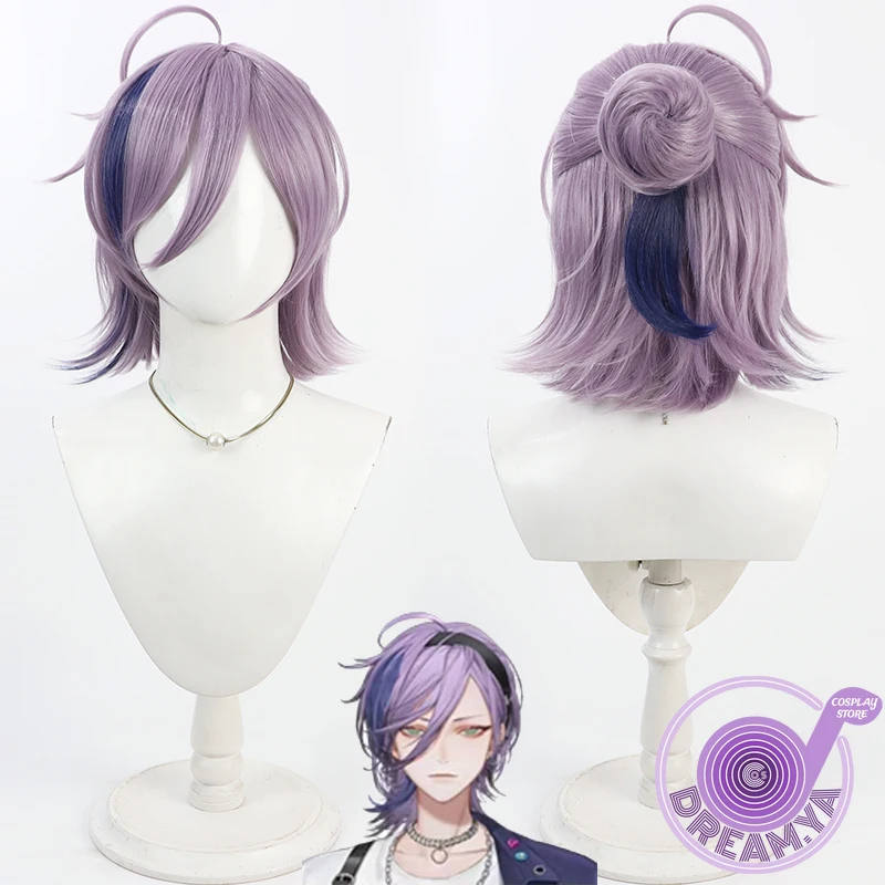 

Сакики Несс Косплей Парик Vtuber Фиолетовый Синий Смешанные Короткие Термостойкие Синтетические Волосы Хэллоуин Вечеринка Ролевые Игры + Бесплатная Кепка Для Парика