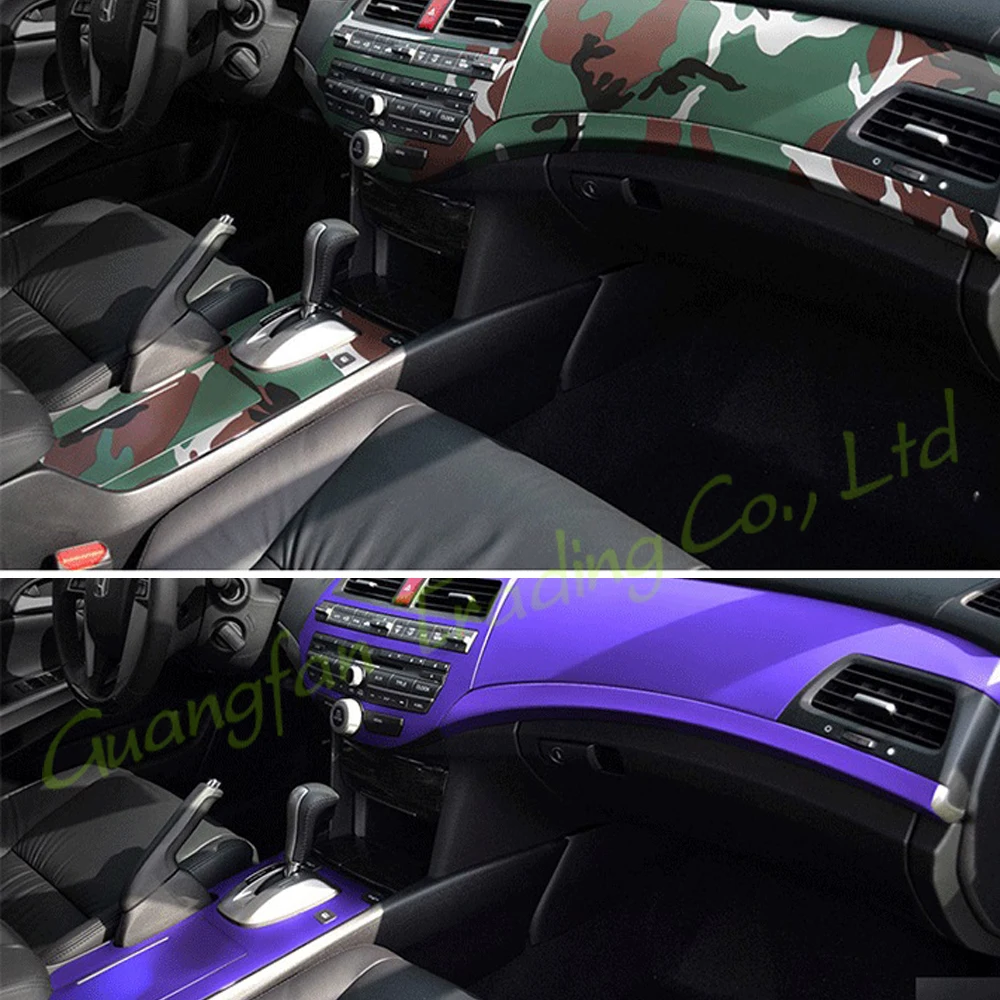 

For HONDA Accord 2008-2013 Car-Styling 3D/5D Carbon Fiber Car Interior Center Console Color Change Molding Sticker Decals