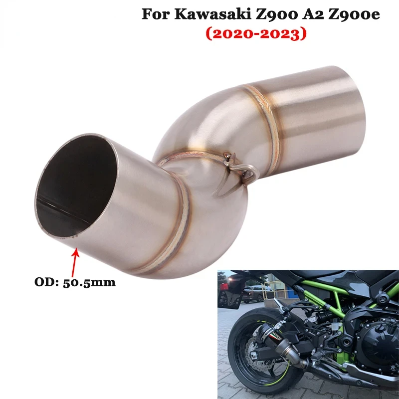 Motorcycle Exhaust Escape Systems For  Z900 A2 Z900e 2020 2021 2022 2023 Modify Slip On Link Pipe Connect 51mm Muffler