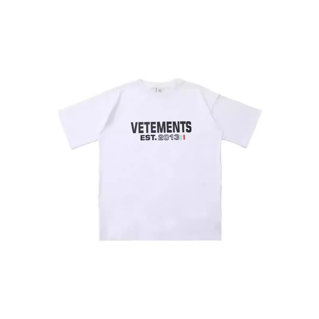 النمط الأمريكي جولة الرقبة قصيرة الأكمام تي شيرت VTM Wit Meng القطن عارضة تنفس الرجال المحملة فضفاضة تناسب إلكتروني الطباعة #3