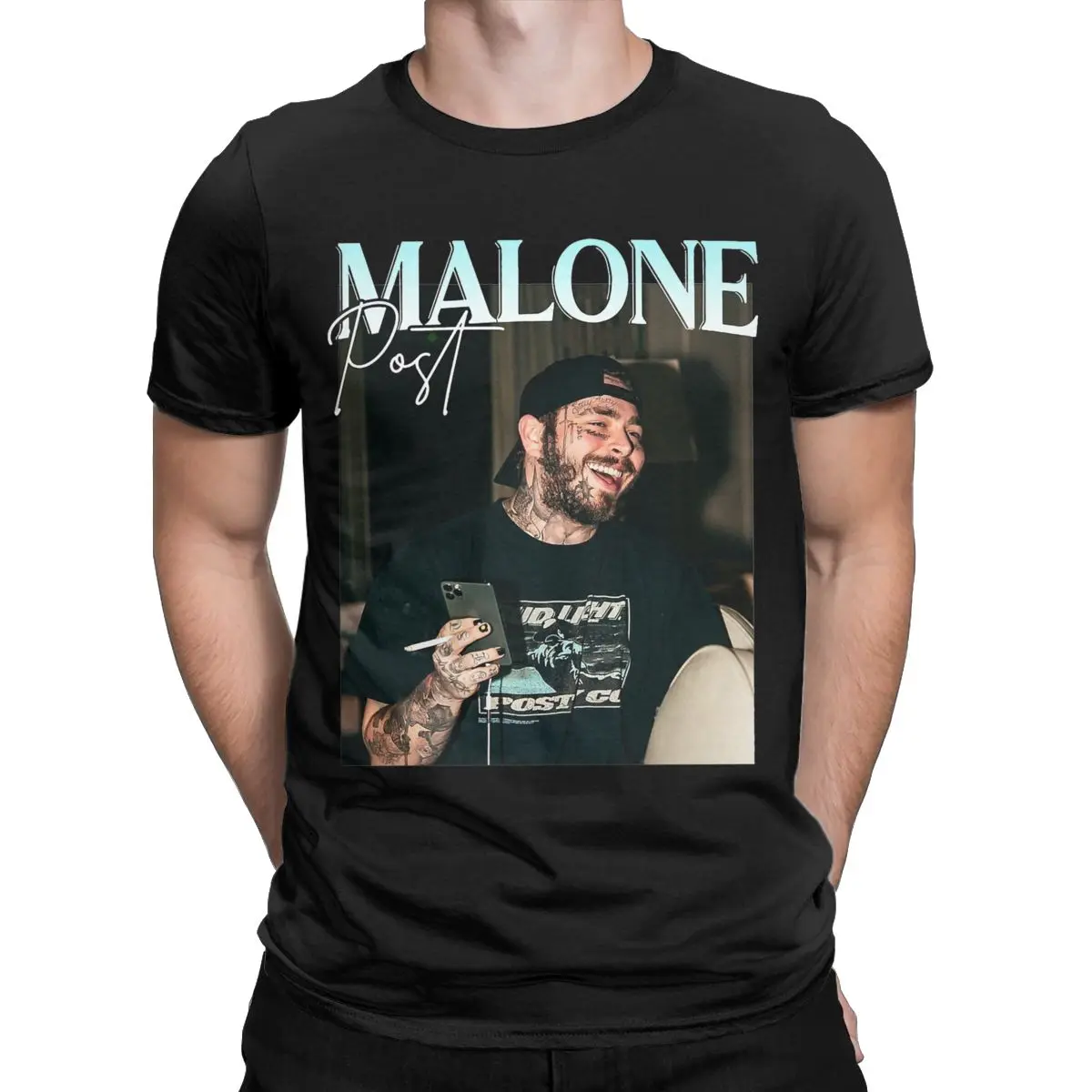 Summer Men Women's Posty Malone Cool Rapper Bootleg T Shirt Outfits Hip Hop Tour 2024 Cotton Tops T-shirt Fashion Tee Shirt