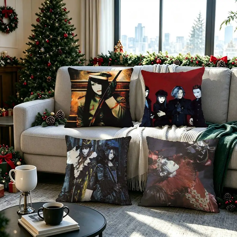MALICE MIZER Visual Kei Band  Pillow cover Soft Microfiber Pillowcase Home Sofa Decor Surprise Decorative printed.