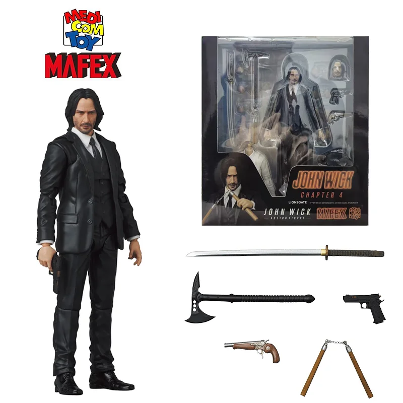 Medicom Toy Mafex 212 John Wick Chapter 4 16Cm Anime Original Action Figure Model Kit Toy Birthday Gift Collection