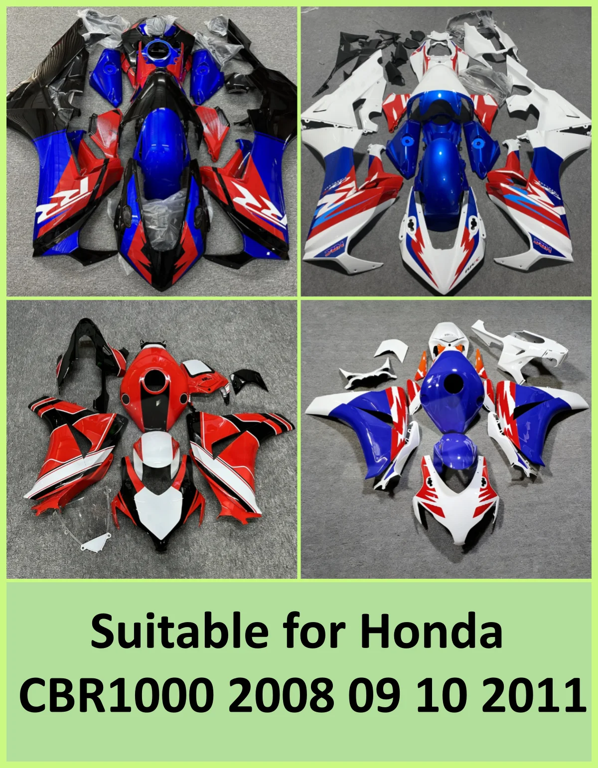 Suitable for Honda CBR1000 2008 09 10 2011 motorcycle casing accessories, multi-color optional, can be customized