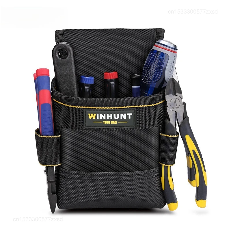 

WINHUNT Сумка для инструментов Поясные сумки для инструментов с зажимом для ремня Универсальная мини-сумка для инструментов Сумка-органайзер для электрика, столяра, строительной конструкции