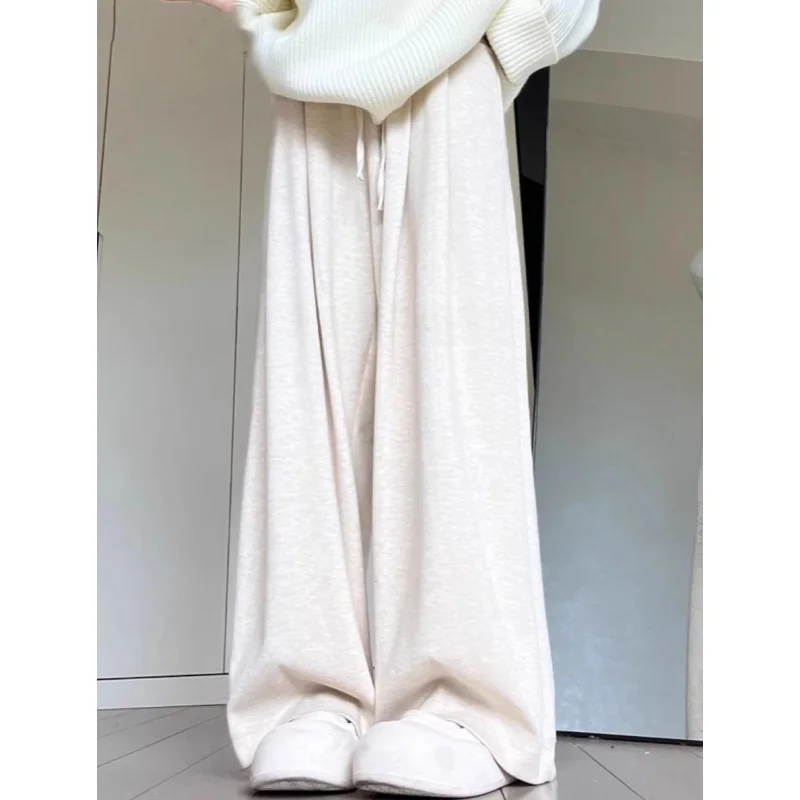 

Мужские повседневные брюки Extra Large 300 Pou Lazy Sle Casual Stiy Rice: свободные, струящиеся, прямые, широкие, длинные, для осени и весны