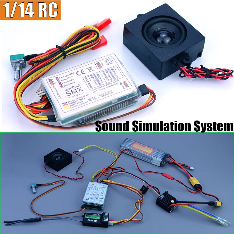 RC Car SMX 1/14 RC Truck Sound Module Sound Simulation System for Tamiya SCANIA 770S R620 VOLVO BENZ Arocs MAN TGX Car