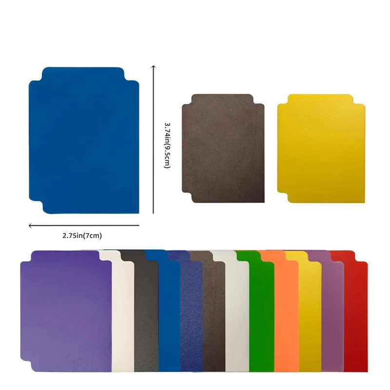 Separadores de tarjetas coleccionables, separadores de páginas de tarjetas multicolores de 60 piezas, tarjetas esmeriladas para tarjetas de juegos de oficina