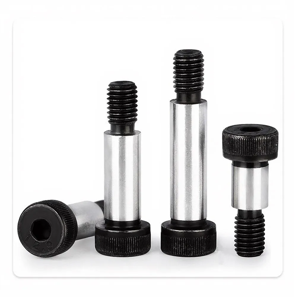 1pcs 5MM Internal Hexagonal Shoulder Bolt 12.9 Grade Steel Black Hex Hexagon Socket Cap Head Shoulder Screw For Tooling