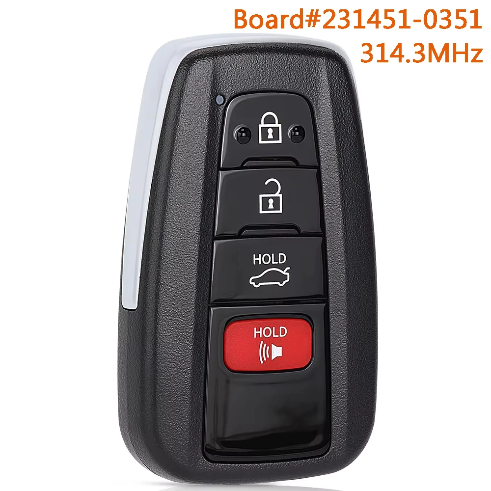 

DIYKEY 231451-0351 314.3MHz Remote Car Key Fob for Toyota Avalon 2019 2020 2021 Camry 2018 2019 2020 2021 2022 2023 HYQ14FBC