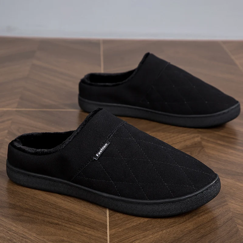 YRZL شبشب شتوي غير قابل للانزلاق للرجال أحذية منزلية غامضة حرارية داخلية وخارجية دافئة 2025 أحذية منزلية خفيفة الوزن للرجال #6