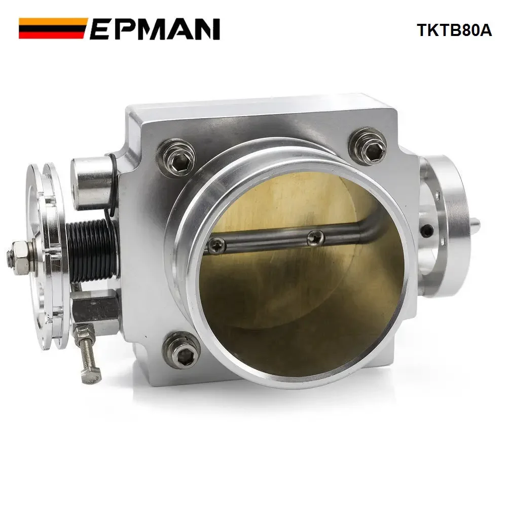 EPMAN Universal 80MM Throttle Body Intake Manifold For RB25/2JZ/EVO 1-6/ Petrol 4.8/CRUSIER 4.5L -78mm*78mm TKTB80A