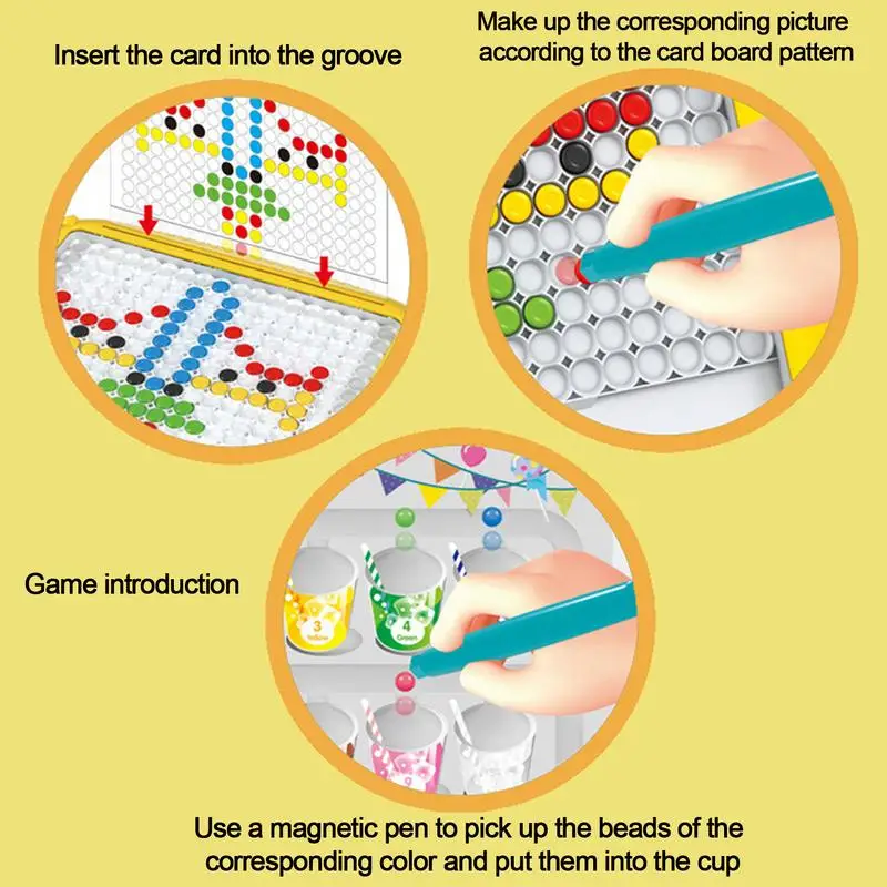女の子と男の子のための磁気ドットアート落書きボード幼児、就学前学習玩具