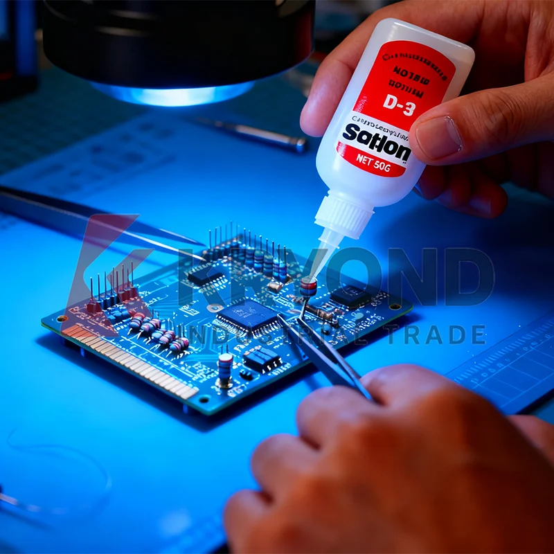 WUQING Satlon D-3 606 Mastic de résine époxy thermocollant à haute température pour composants électriques et applications industrielles