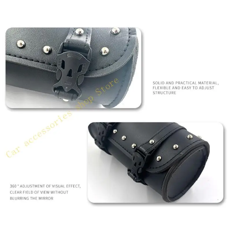 

T21E Stylish Motorbike Front Bag Convenient Storage PU Bag Easy Access to Belongings