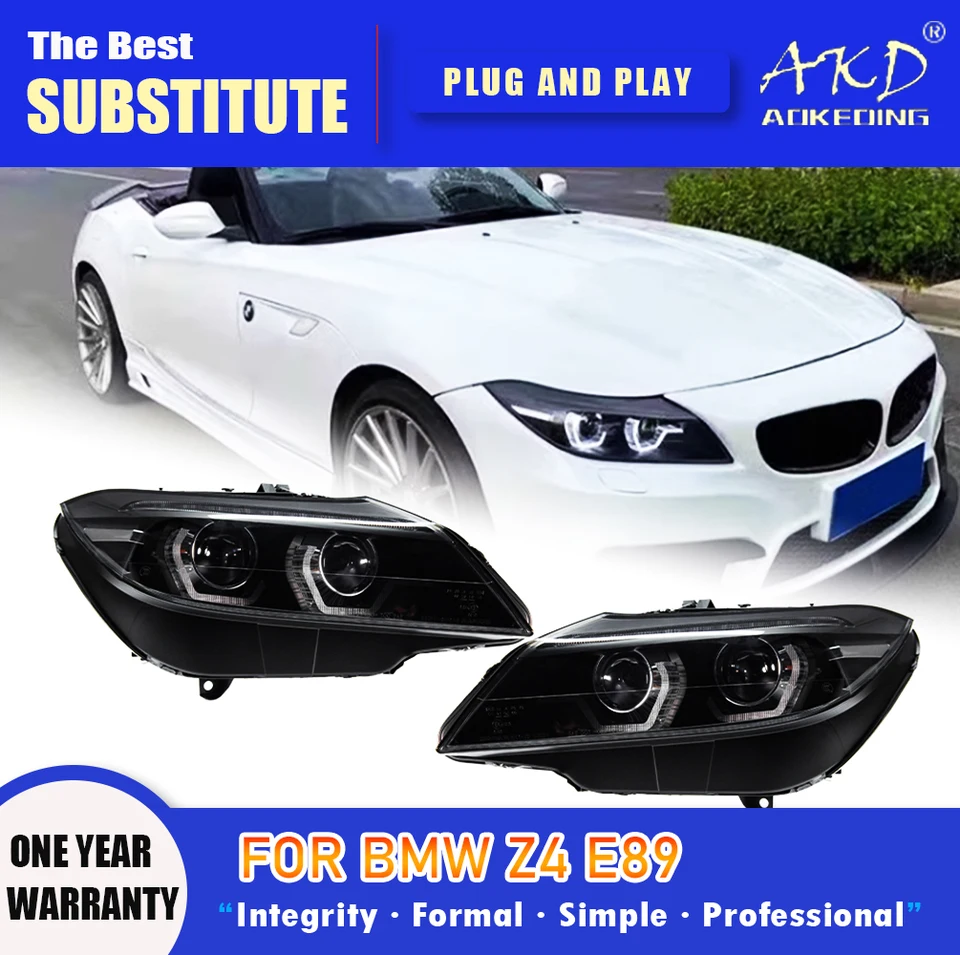 BMW z4 e89 2009-2016用akdヘッドランプ,ヘッドライト,信号フラッシュ