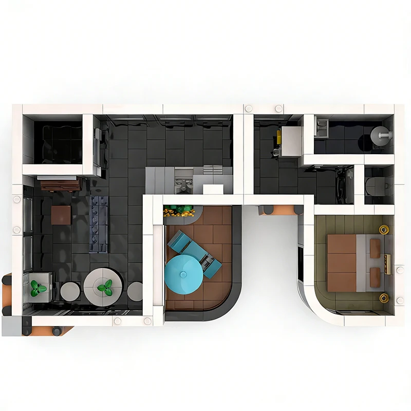 4865 قطعة من مكعبات بناء مدينة ميامي v1.0 بتصميم معياري قابل للتخصيص، لعبة تعليمية يمكنك صنعها بنفسك، هدية للمهرجانات