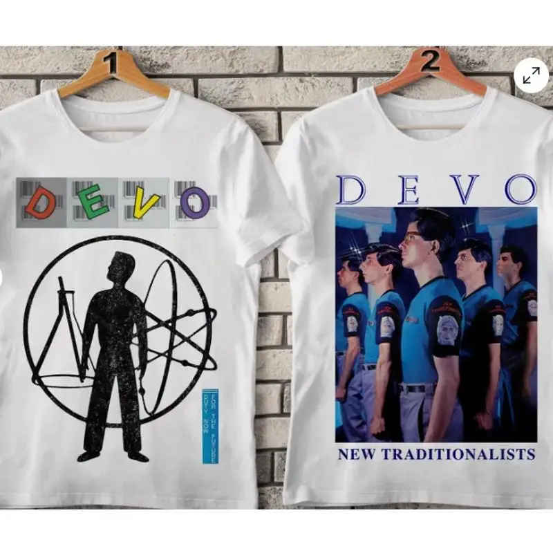 

Devo Artrock Band T Shirt Tee All 2 Sided Father Day Gift