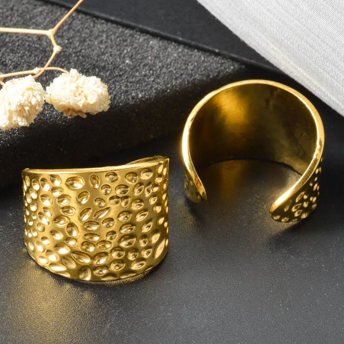 

Trendy Stainless Steel Ring for Women Men Fashion Durable Jewelry Gift Stackable Rings Party Everyday Wear