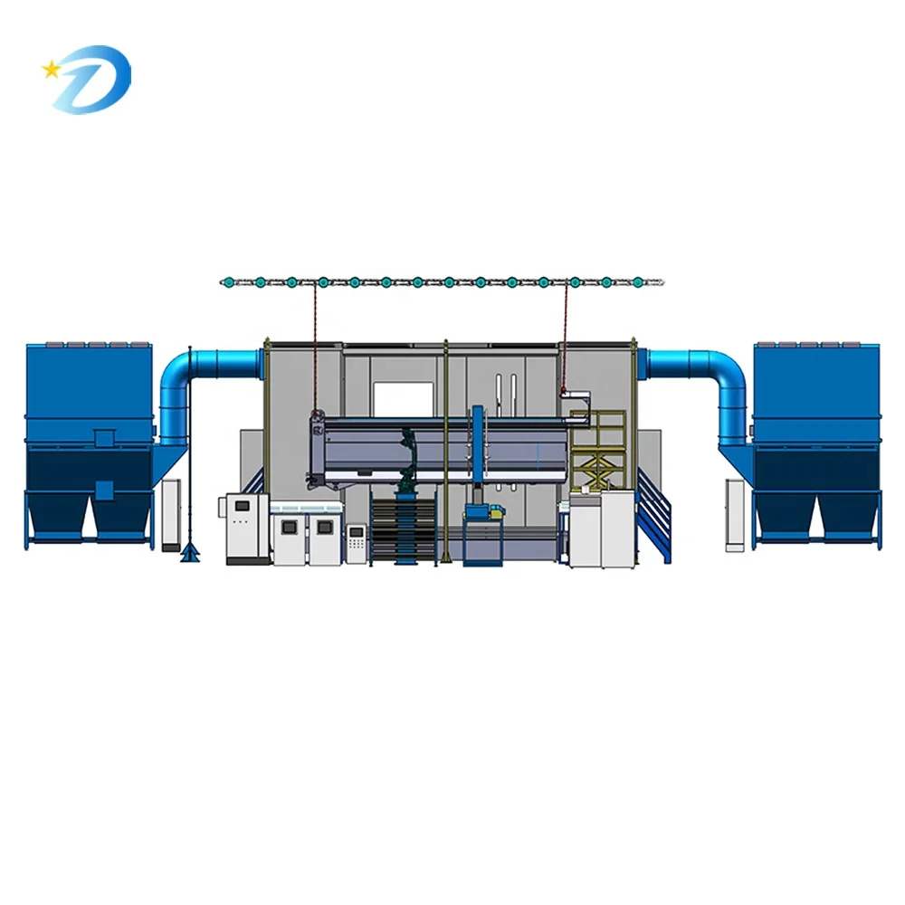 Sistema di spruzzatura automatica robotica a 6 assi Visione 3D Grandi componenti meccanici Capacità di 5000 kg per macchine per verniciatura di metalli