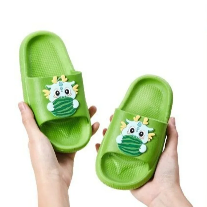 

New Arrival Kids' Summer Slippers for Boys Girls Indoor Bathroom Home Use Non Slip Soft Sole Cartoon Baby Bath Shoes