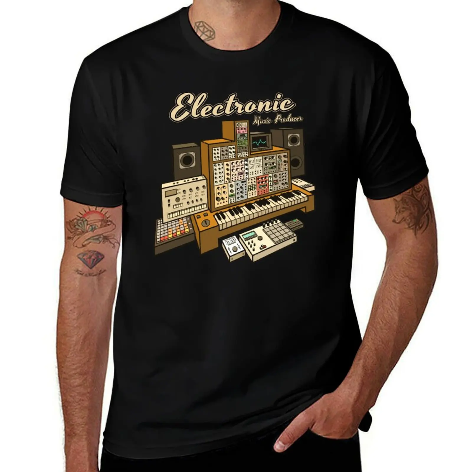 

Electronic Music Producer T-Shirt t shirts cotton 100% mens graphic t shirts