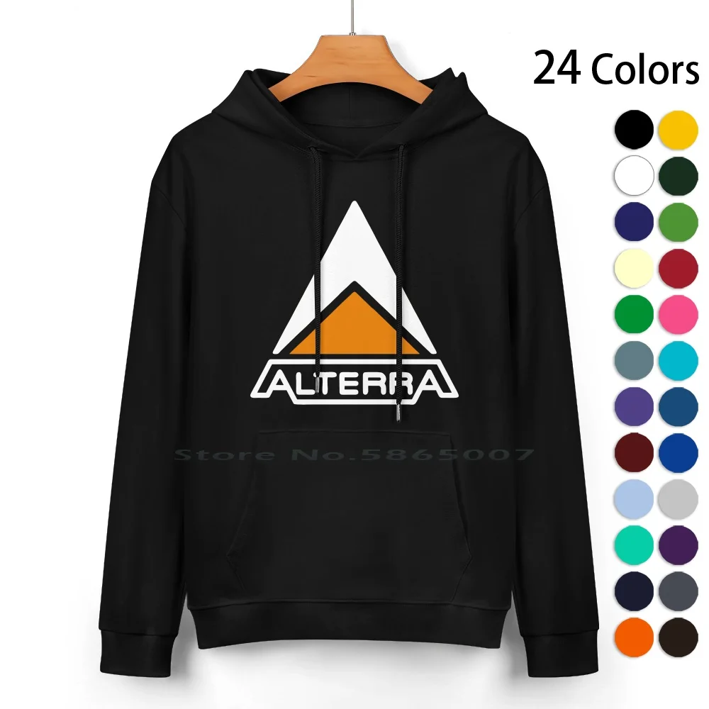 Alterra Pure Cotton Hoodie Sweater 24 Colors Logo Exploration Indie Game Gaming Reference Nerd Alterra 100% Cotton Hooded