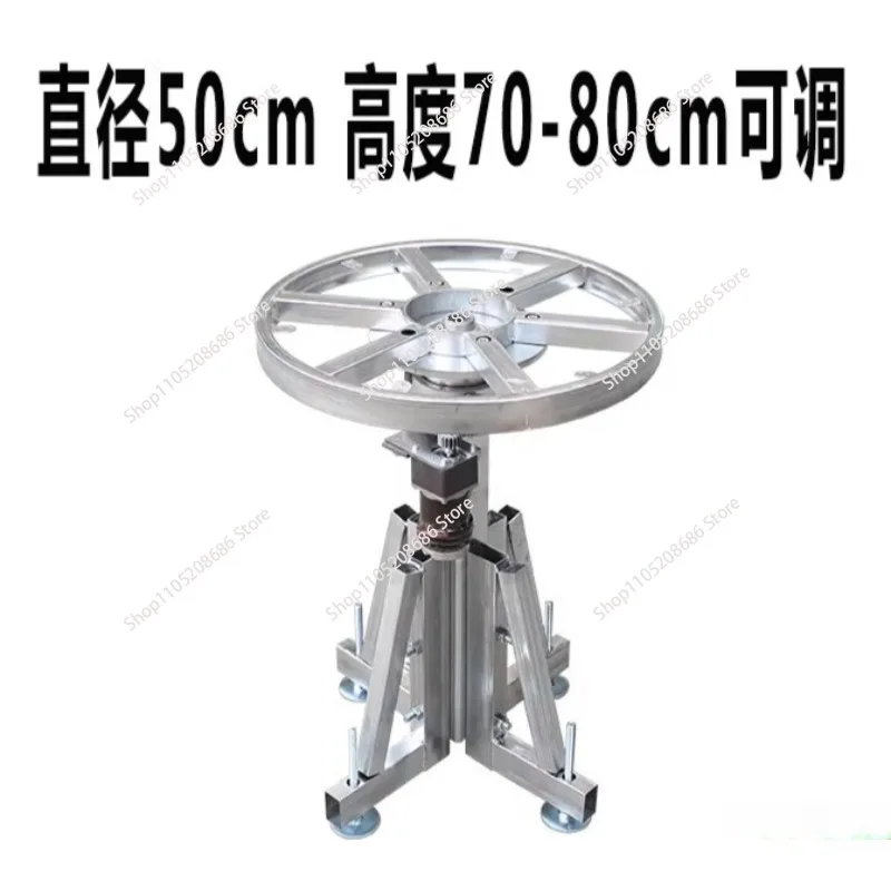 Speed Adjustable Electric Turntable - Forward Reverse Steel Frame Stand for Dining Table and Photography Shooting