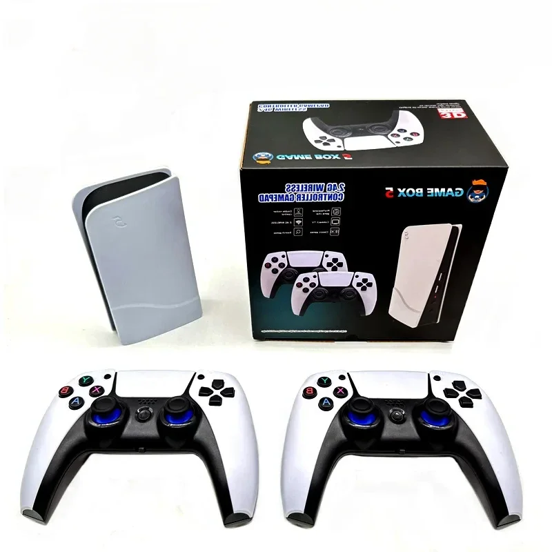 B-M 40000 Games P5 Plus Video Game Console 4K HD PSP S905 Chip Nostalgic Video Game Consolem TV Box 3D Play HDMI 2.4G Wireless