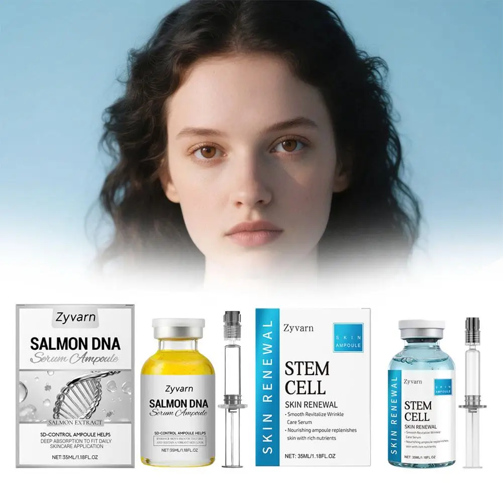 

Pure PDRN Salmon DNA Essence Ampoules Fresh Active Serum for Fine Lines Treatment Deep Moisturizing Alcohol-Free Korean Skincare