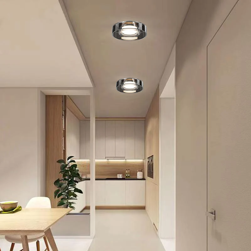 Italian Minimalist Light Luxury Living Room Ceiling Light Home Recessed Hole Light 75 Opening Barrel Corridor Downlight Middle