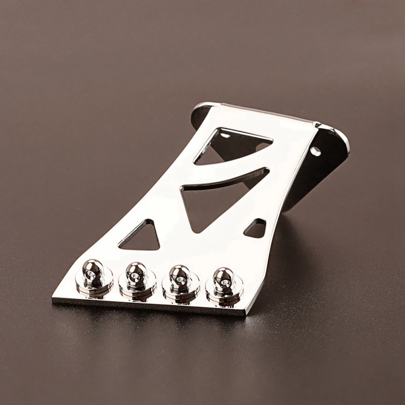 Banjo Tailpiece de 4 cuerdas, accesorio de repuesto para guitarra, plateado