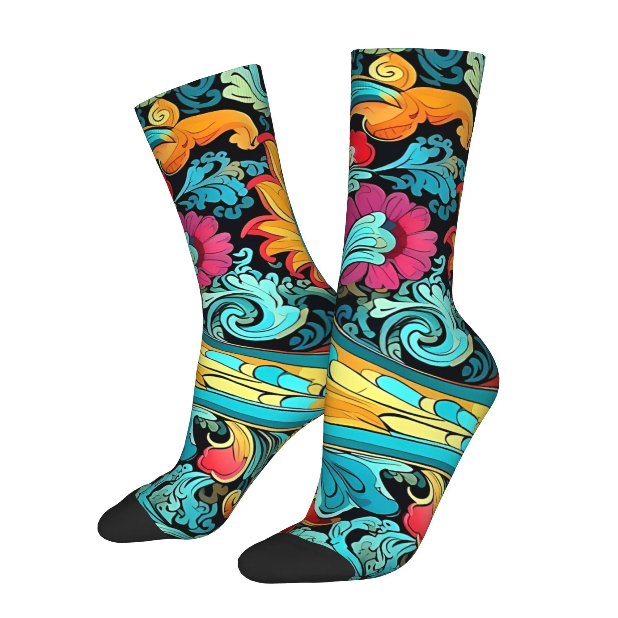 

Colorful Paisley Print 2 Sock Printed Man Polyester